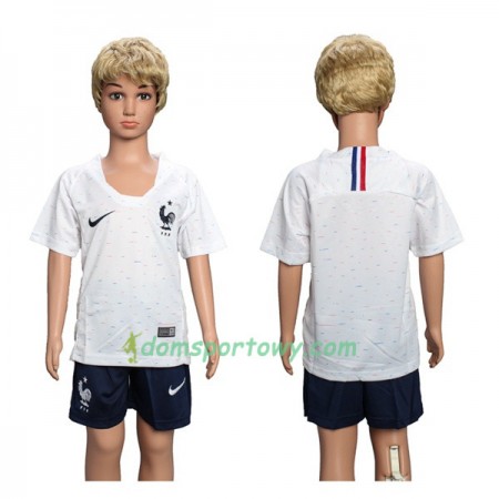 Koszulka Francja Dziecięcy Wyjazdowe Koszulki Piłkarskie Mistrzostwa Świata 2018